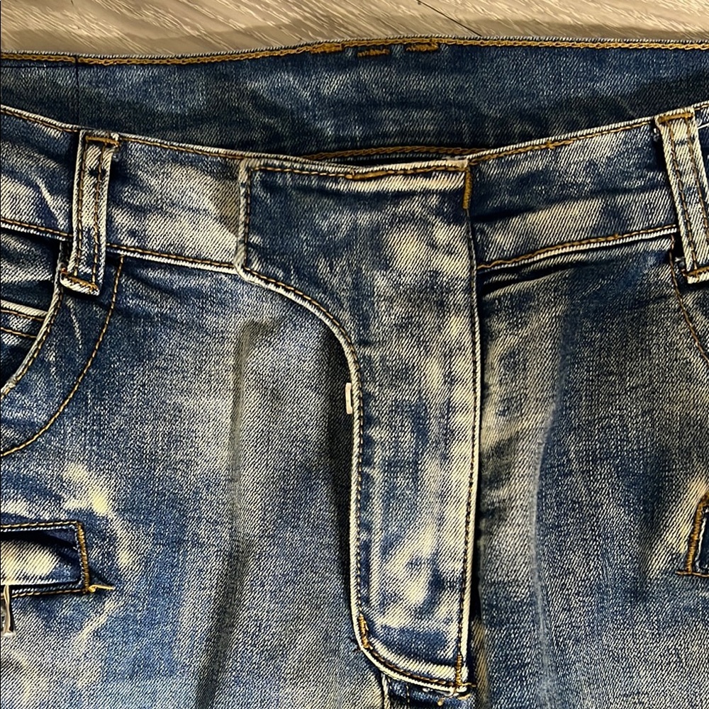 Balmain Paris Blue Slim Fit Biker Jeans (36-34) - Picture 8 of 15